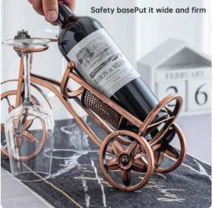 Vintage Wine Glass Bottle Rack European Style Tabletop Holder Space Saving Kitchen Bar Home Countertop Organizer Display Shelf