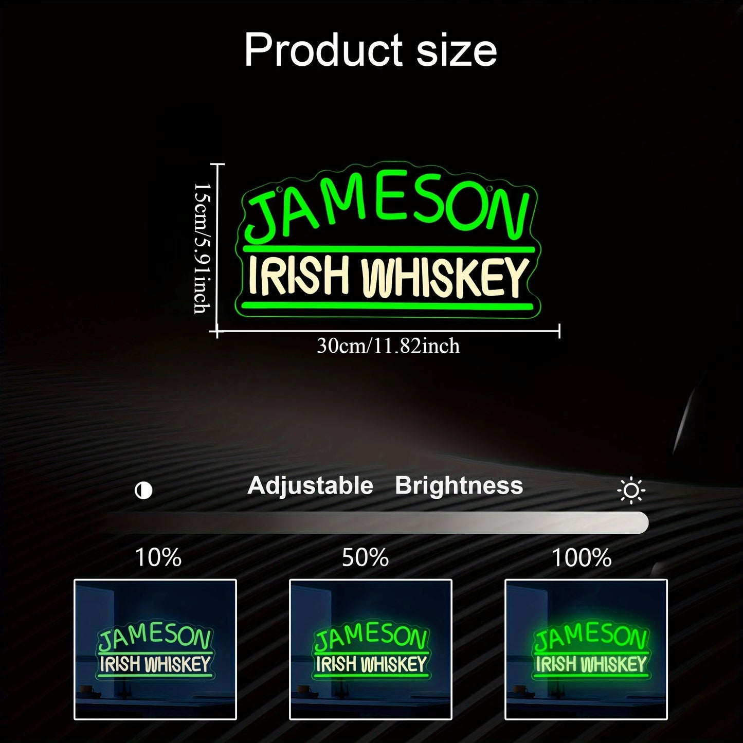 Jameson Irish Whiskey Neon Led Sign