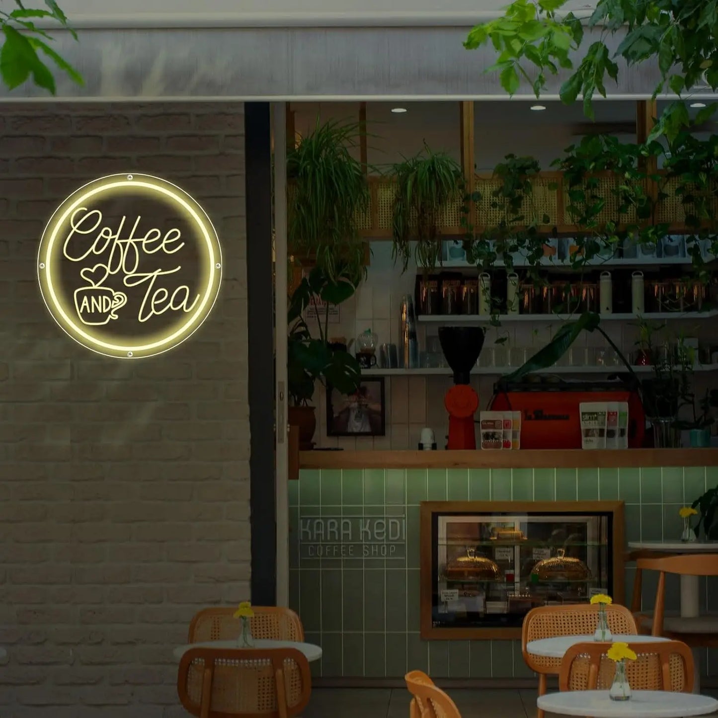 Coffee and Tea Neon Led Sign