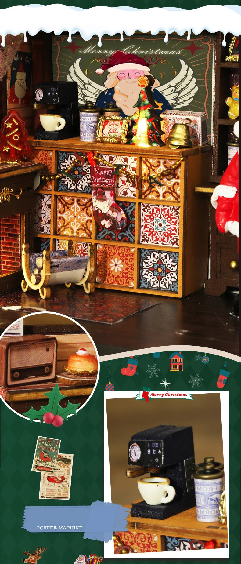 Christmas Wonderland Miniature Wooden Model Kit