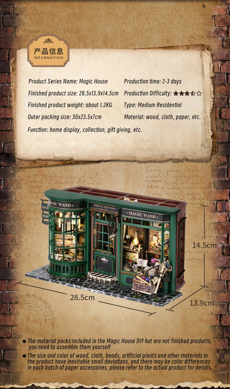 Magic Shop Miniature Model House Kit