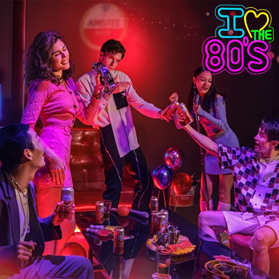 I Love The 80'S Neon Led Sign