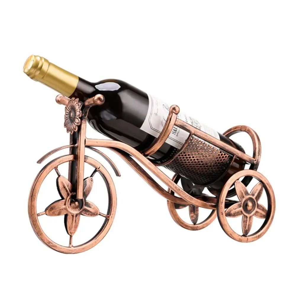 Metal Wine Rack Retro Tricycle