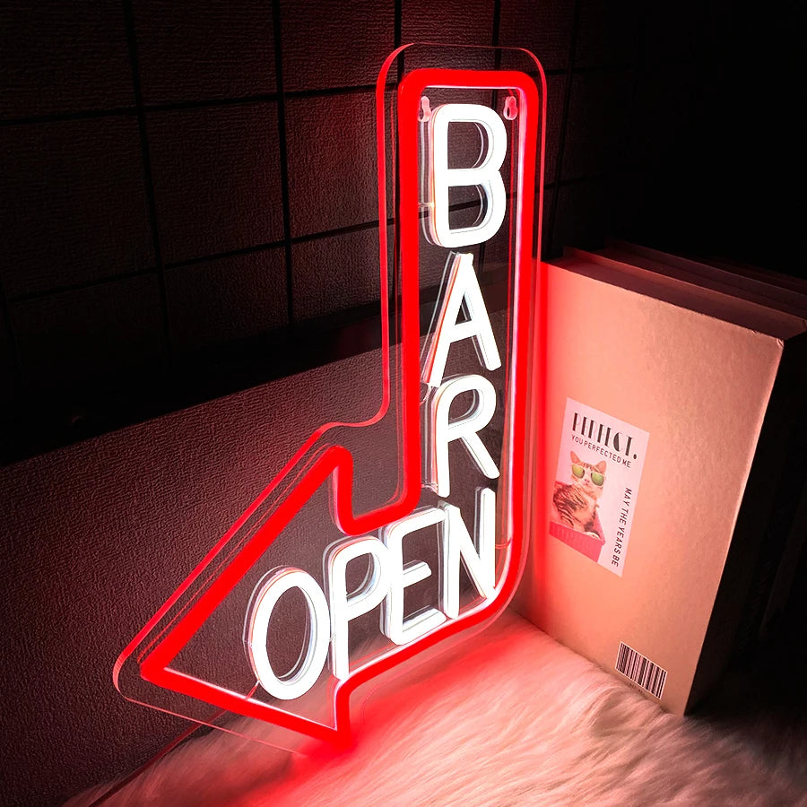 Bar Open Neon Led Sign