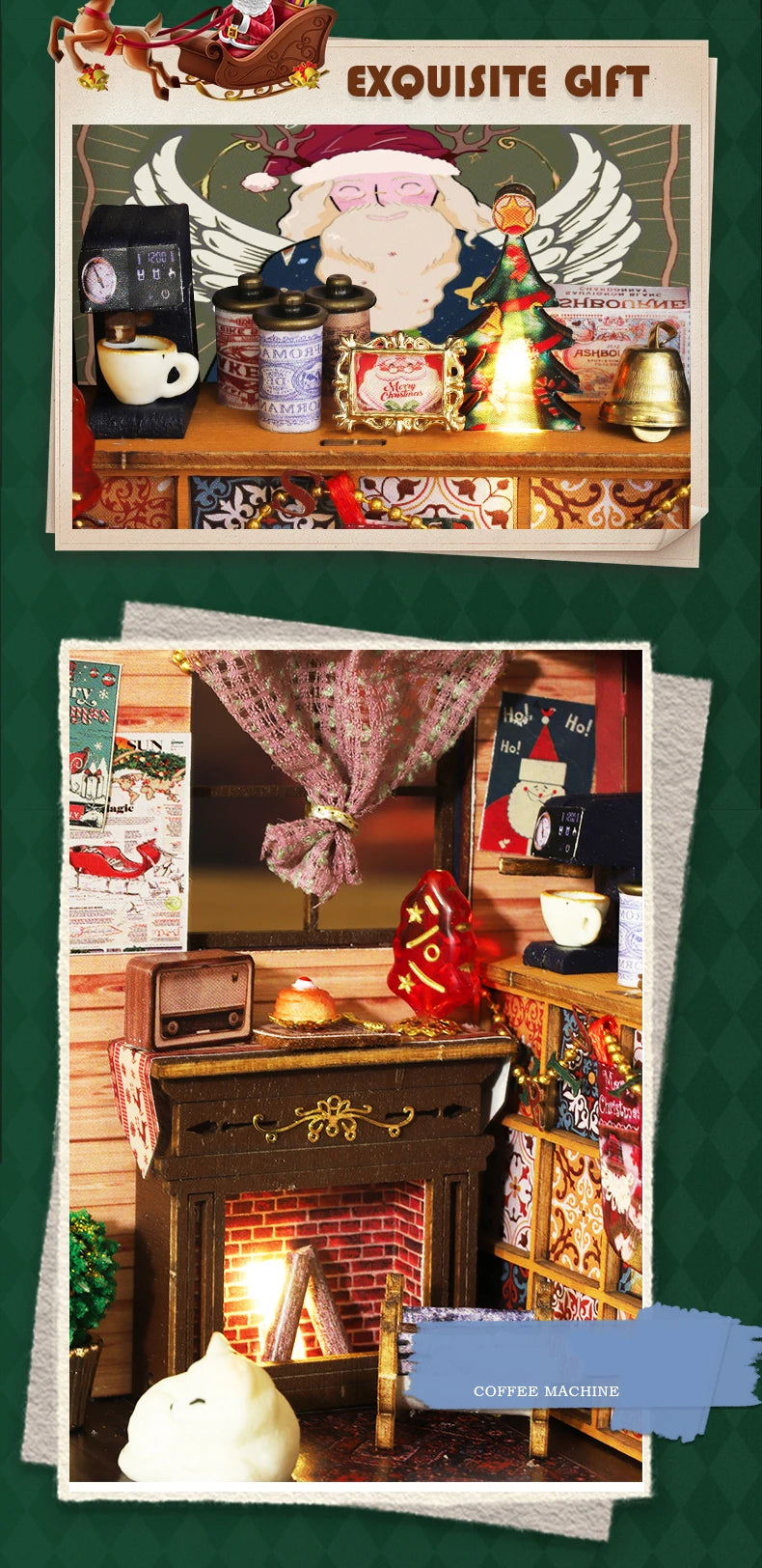 Christmas Wonderland Miniature Wooden Model Kit