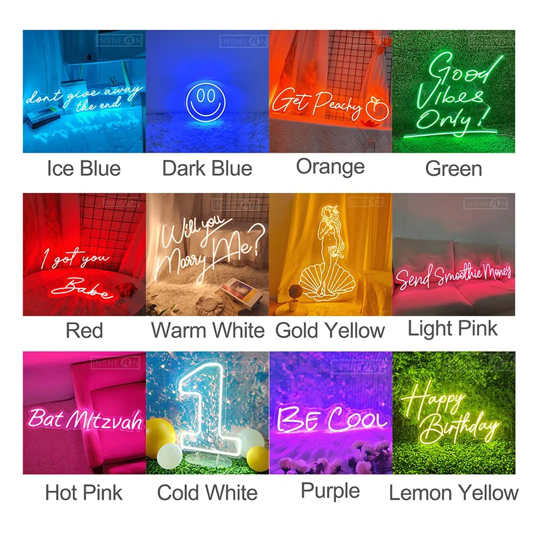 Lets Party Neon Led Sign