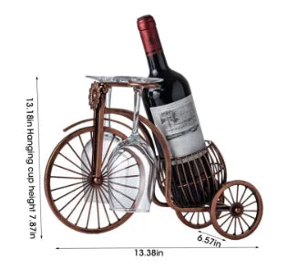 Vintage Wine Glass Bottle Rack European Style Tabletop Holder Space Saving Kitchen Bar Home Countertop Organizer Display Shelf