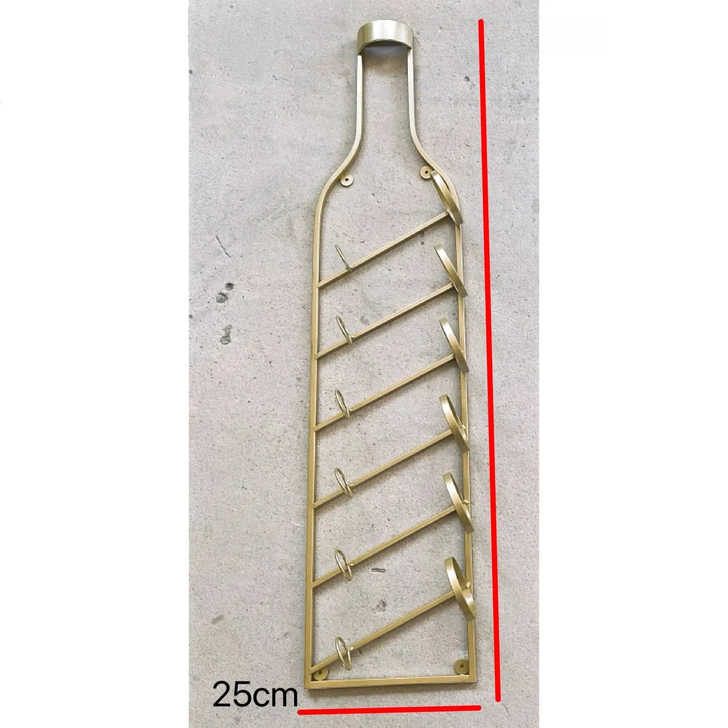 Simple Iron Art Wall Mounted Wine Rack Decorative Hanging Red Wine Holder Creative Home Decor Products Wine Basket/Stand