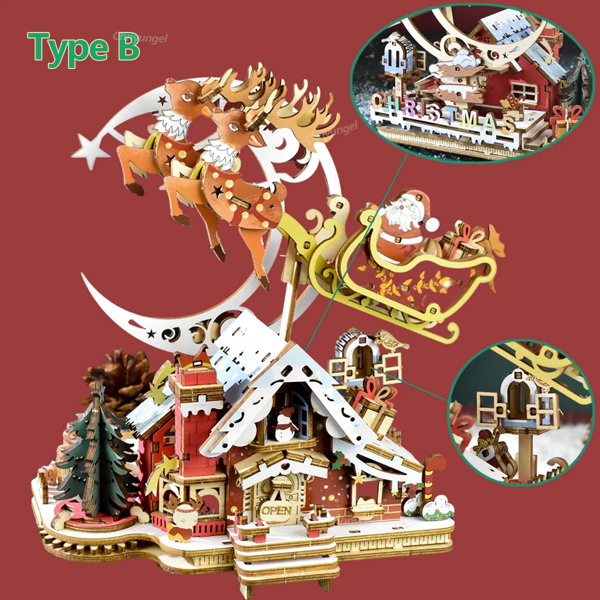 Christmas Music Box Model Kit