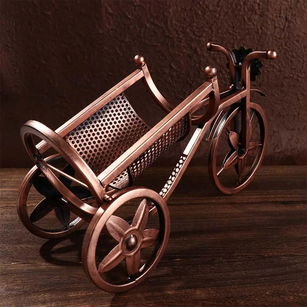 Metal Wine Rack Retro Tricycle