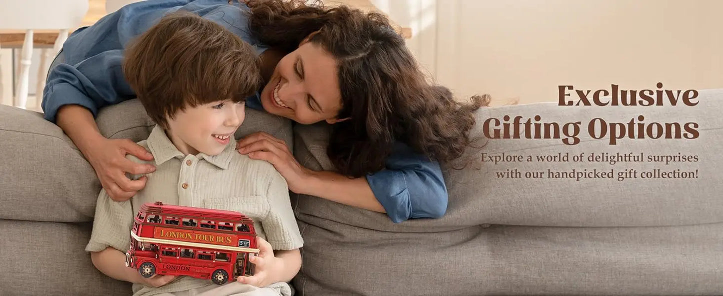 Robotime London Tour Bus 3D Wooden Puzzle