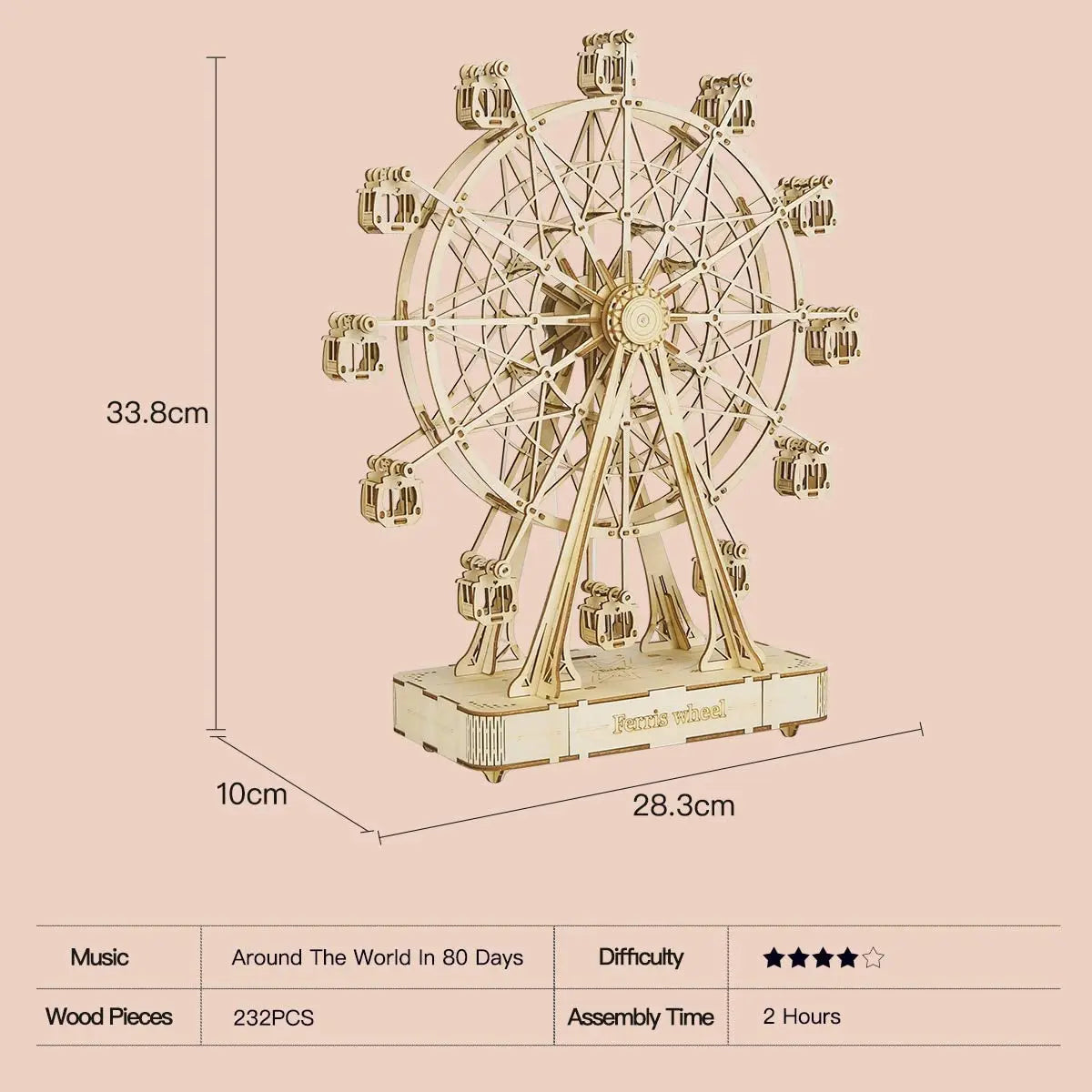 Robotime Ferris Wheel 3D Wooden Model
