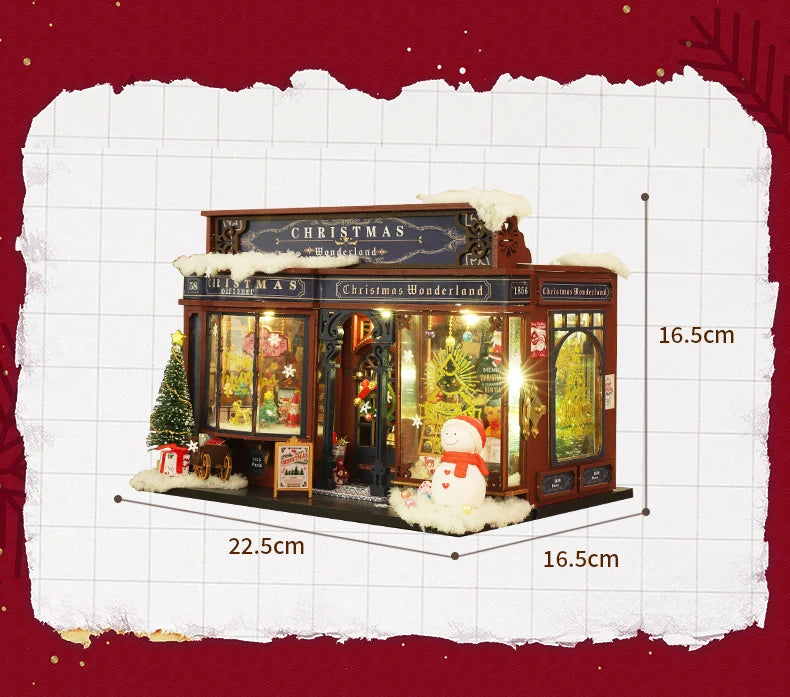 Christmas Wonderland Miniature Wooden Model Kit