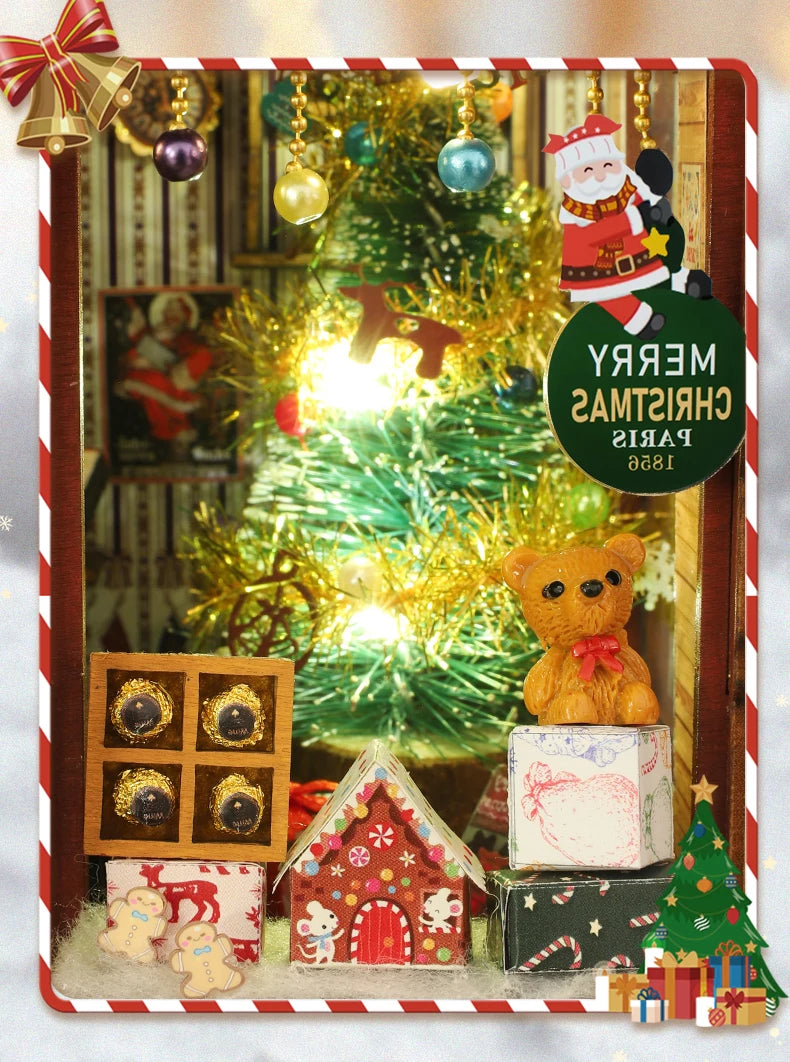 Christmas Wonderland Miniature Wooden Model Kit