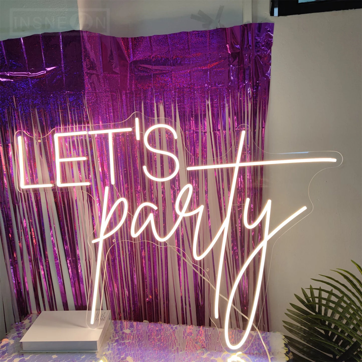 Lets Party Neon Led Sign