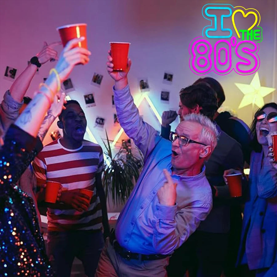 I Love The 80'S Neon Led Sign