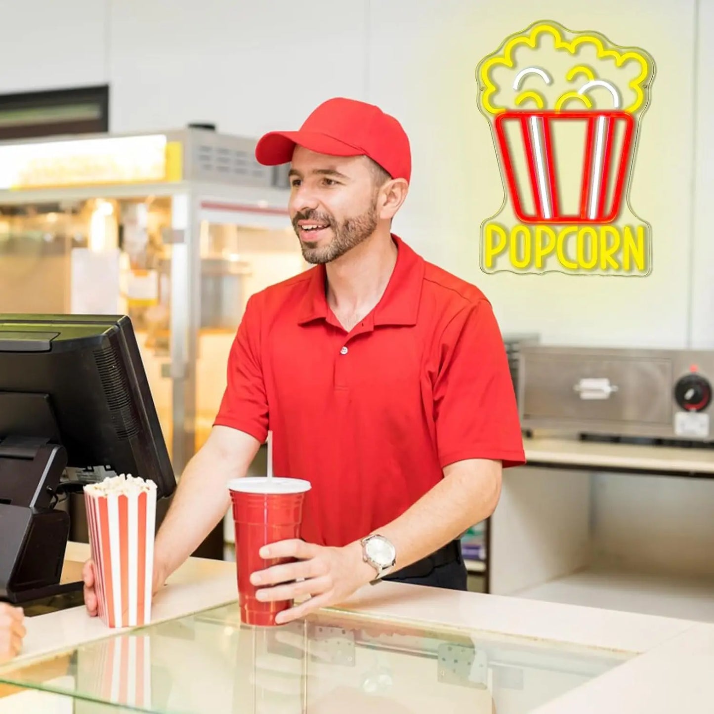 Popcorn Neon Led Sign