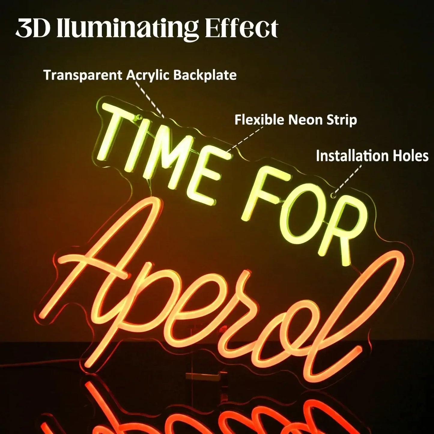 Time for Aperol Neon Led Sign