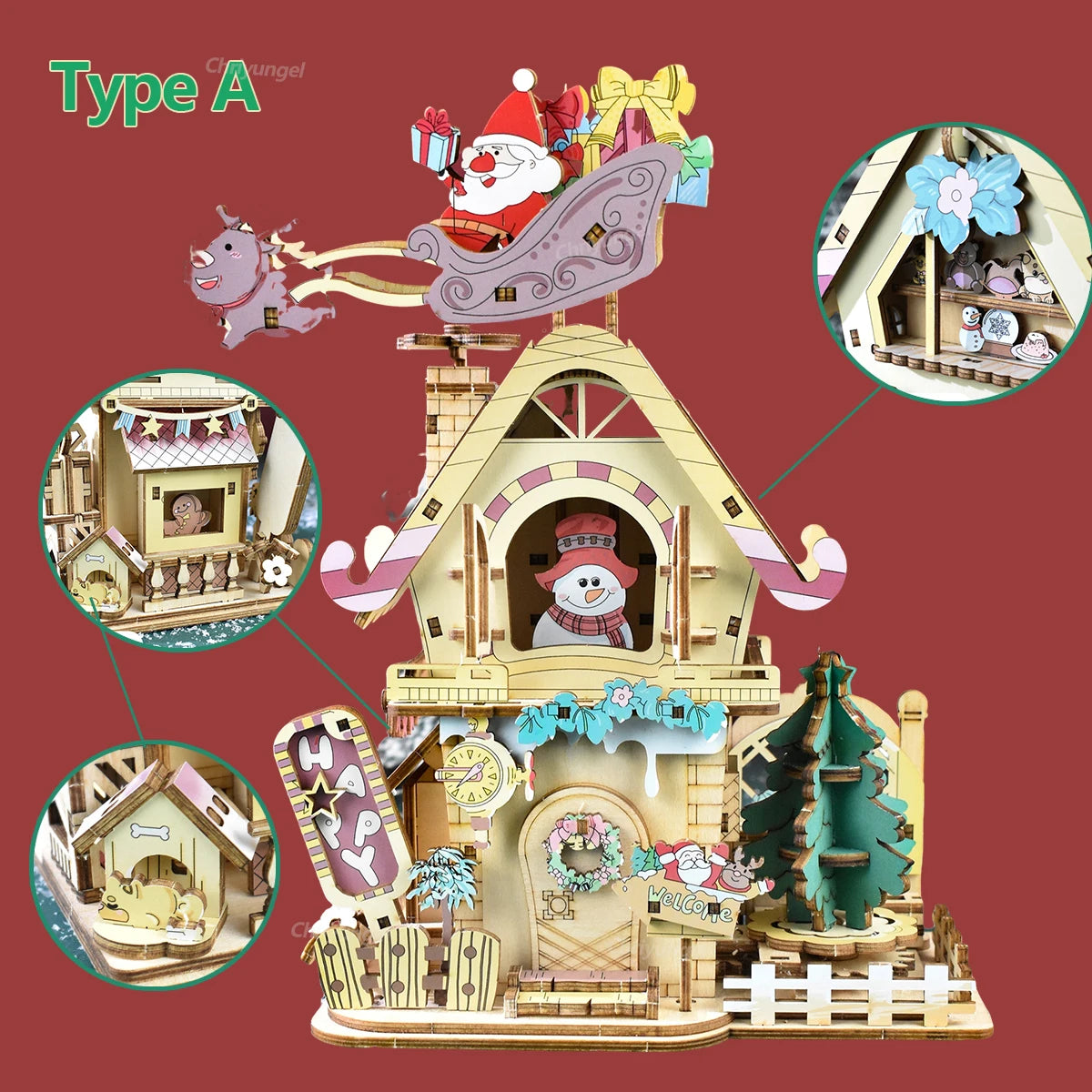 Christmas Music Box Model Kit