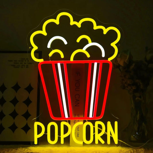 Popcorn Neon Led Sign