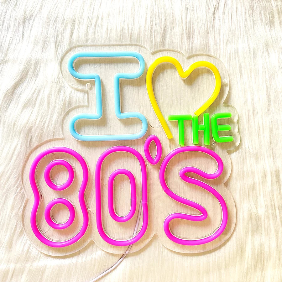 I Love The 80'S Neon Led Sign
