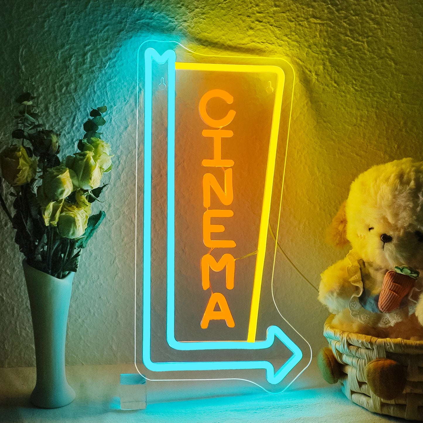 Cinema This Way Neon Led Sign
