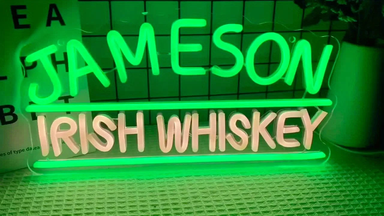 Jameson Irish Whiskey Neon Led Sign