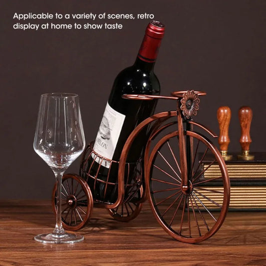 Vintage Wine Glass Bottle Rack European Style Tabletop Holder Space Saving Kitchen Bar Home Countertop Organizer Display Shelf