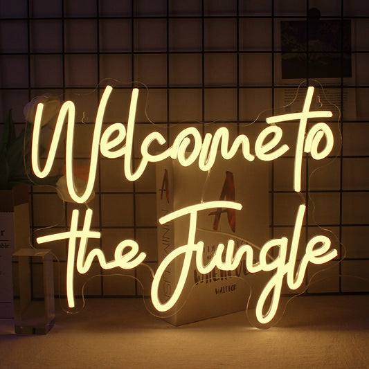 Welcome To The Jungle Neon Led Sign