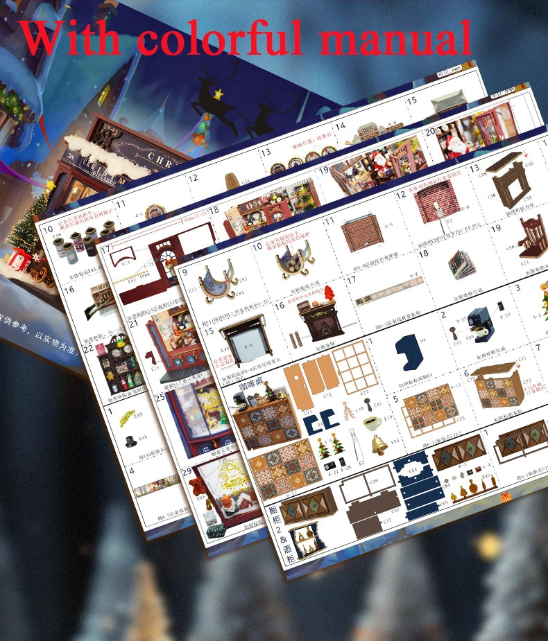 Christmas Wonderland Miniature Wooden Model Kit