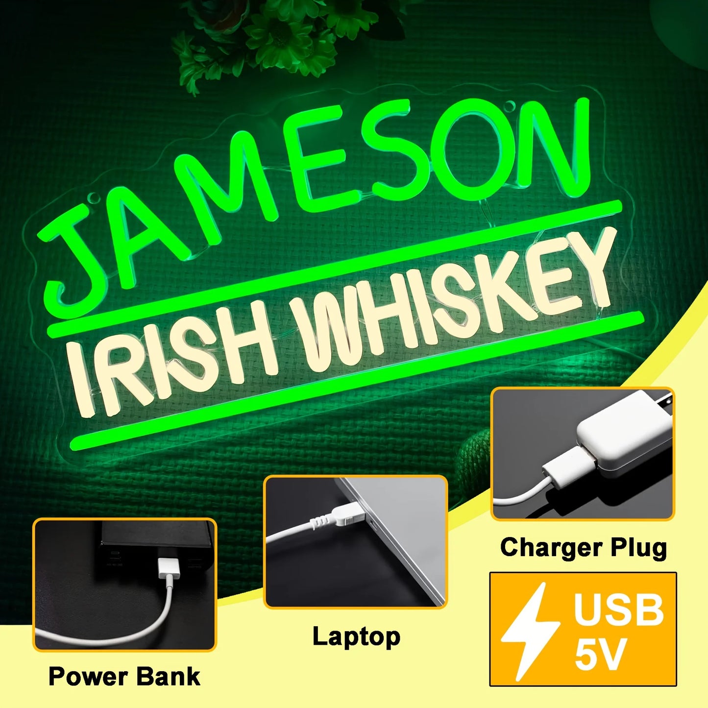 Jameson Irish Whiskey Neon Led Sign