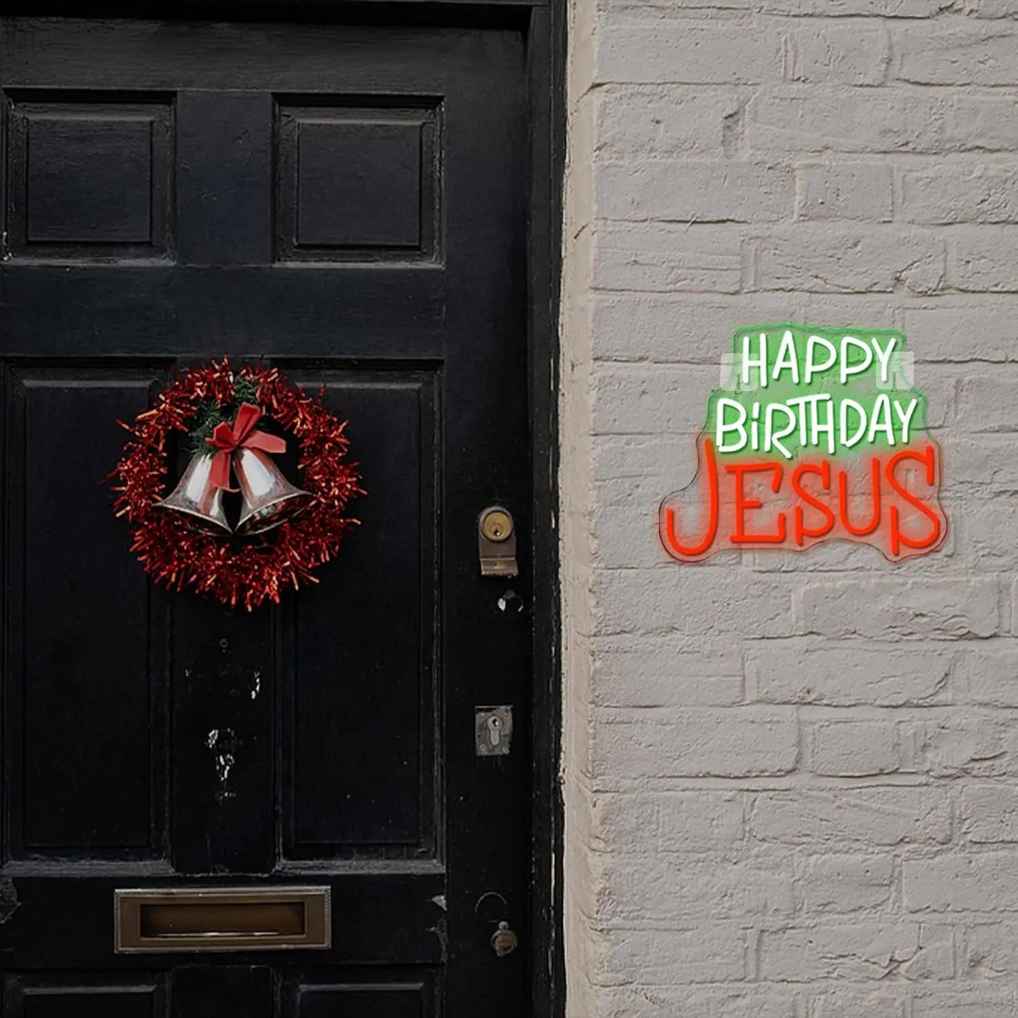 Happy Birthday Jesus Christmas Neon Led Sign