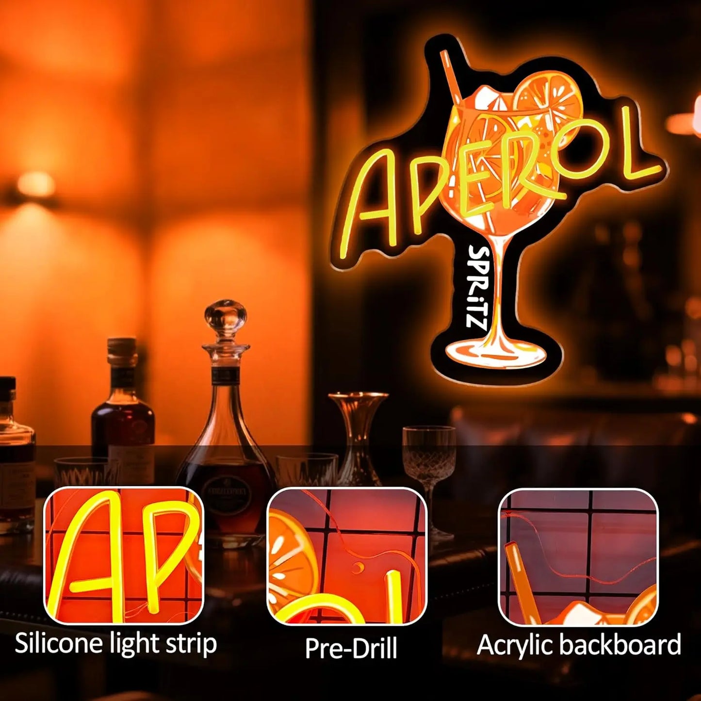 Aperol Spritz Neon Led Sign