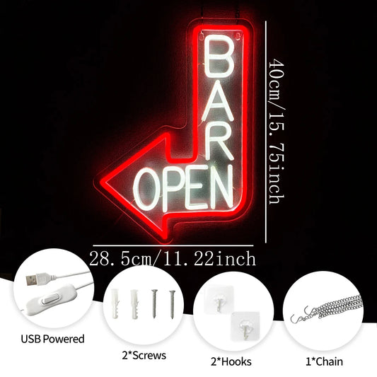 Bar Open Neon Led Sign