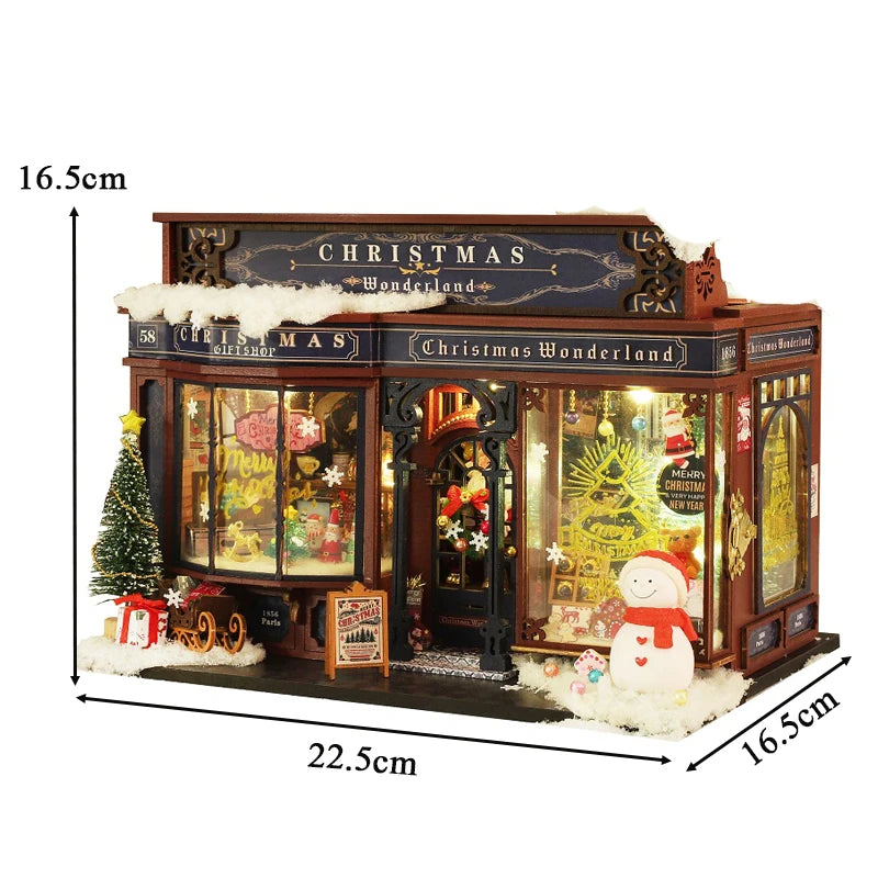 Christmas Wonderland Miniature Wooden Model Kit