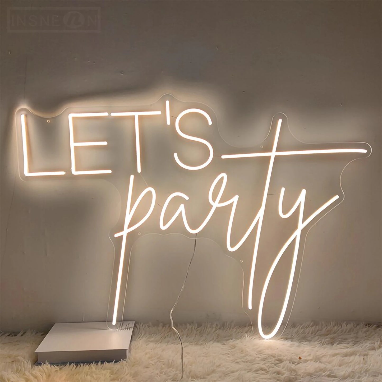 Lets Party Neon Led Sign