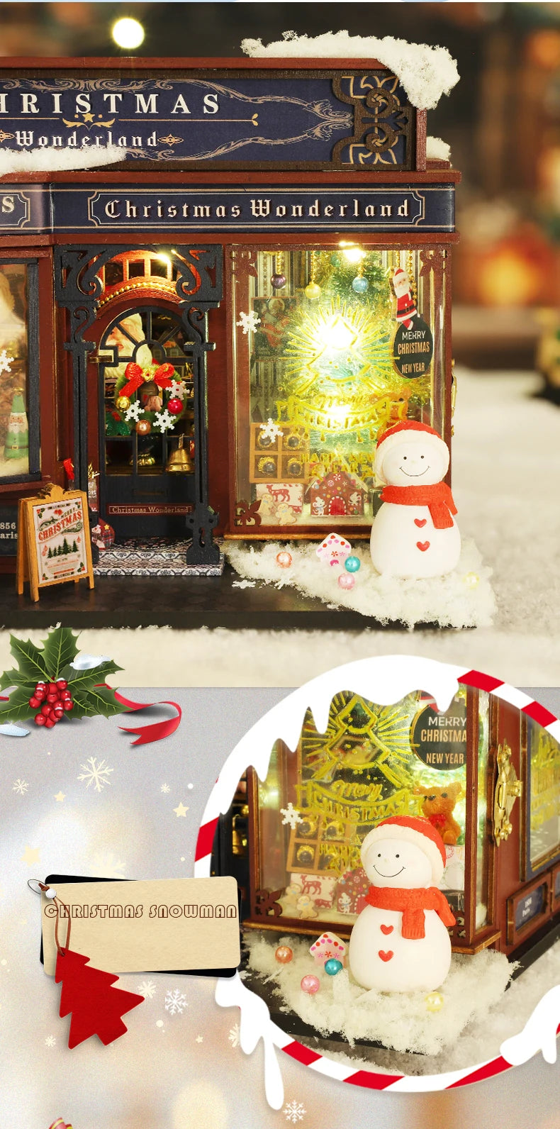 Christmas Wonderland Miniature Wooden Model Kit