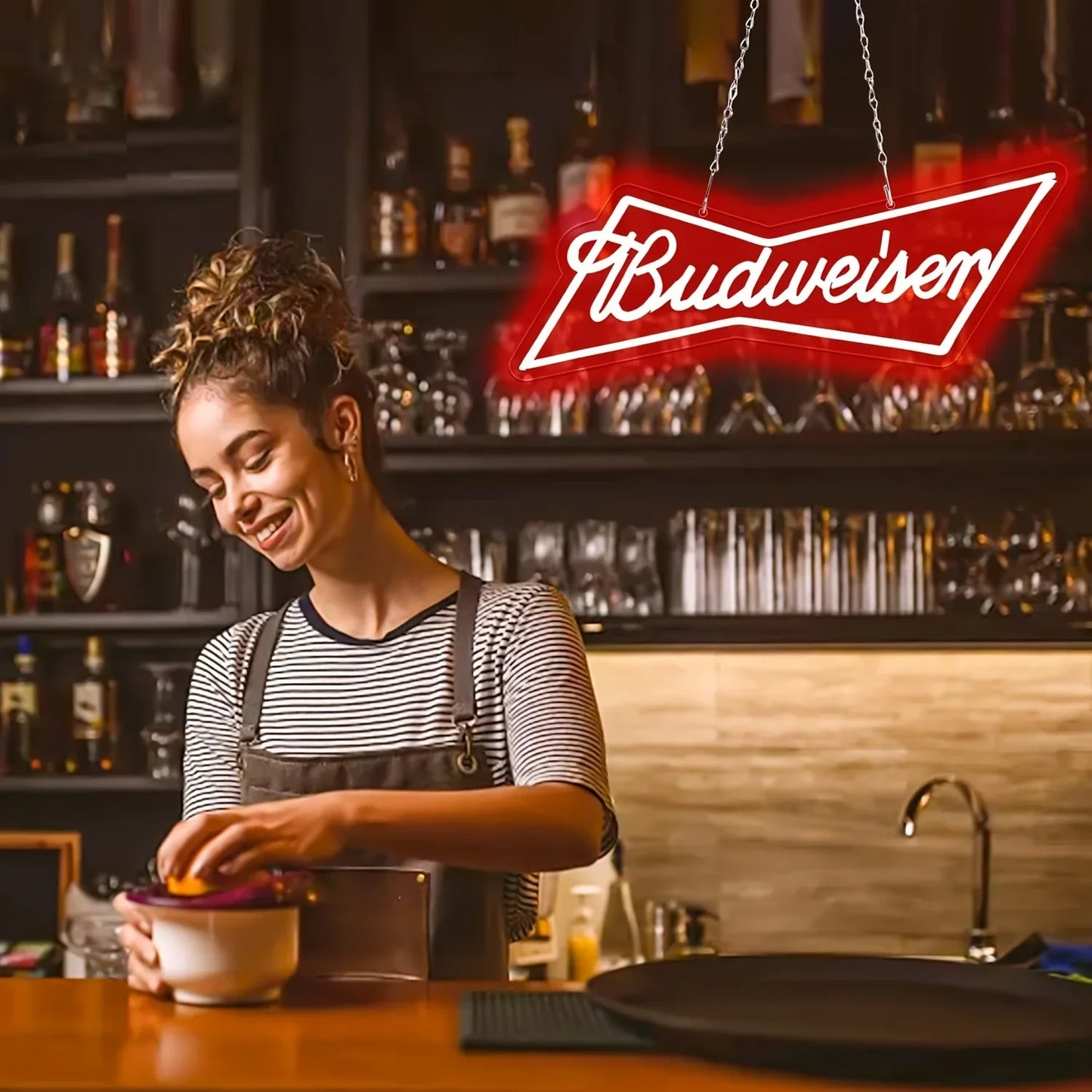 Budweiser Neon Led Home Bar Sign