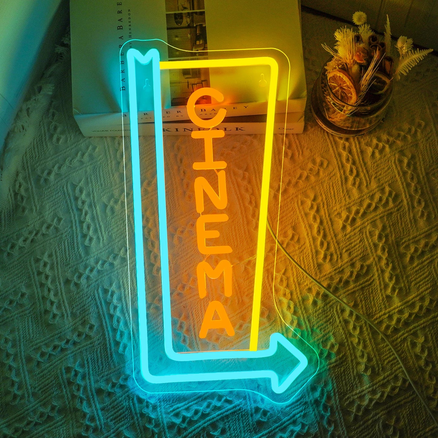 Cinema This Way Neon Led Sign