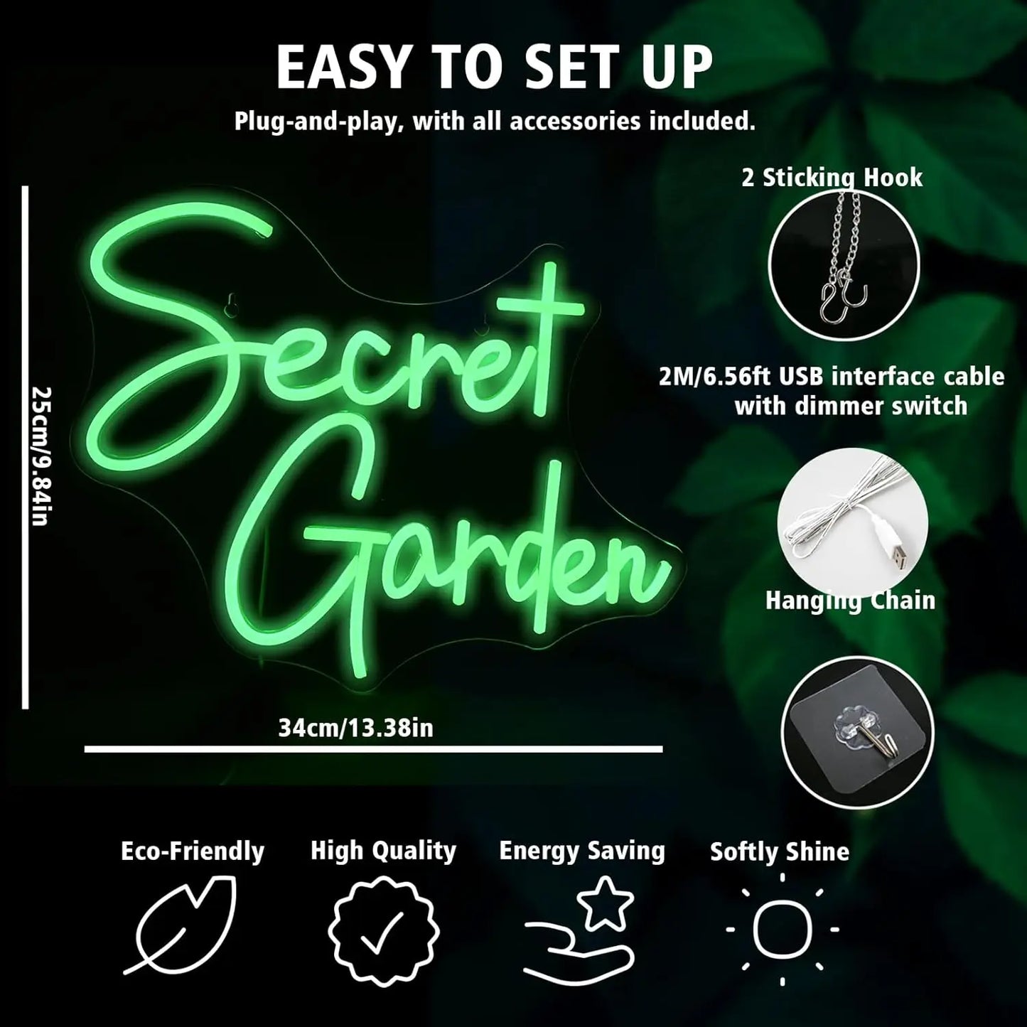 Secret Garden Neon Led Sign