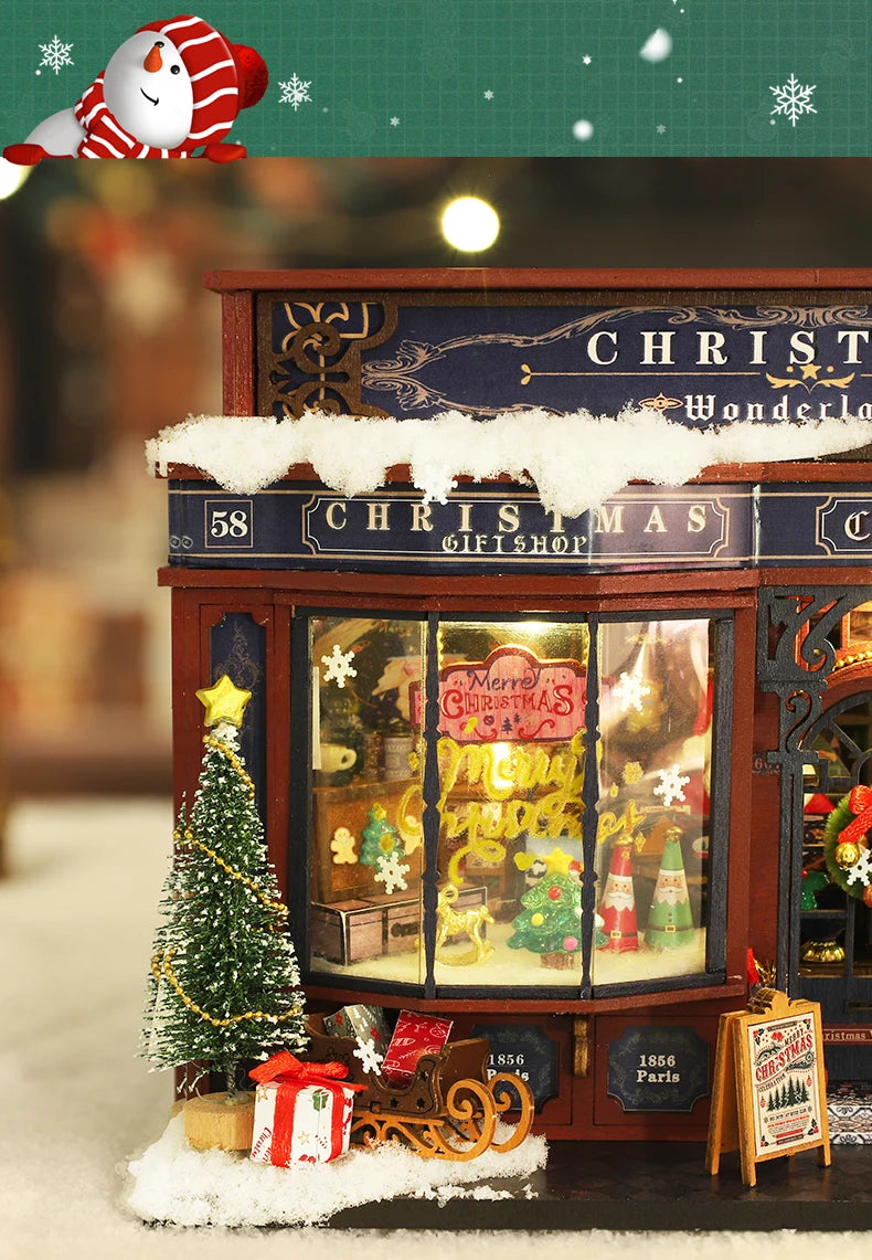 Christmas Wonderland Miniature Wooden Model Kit